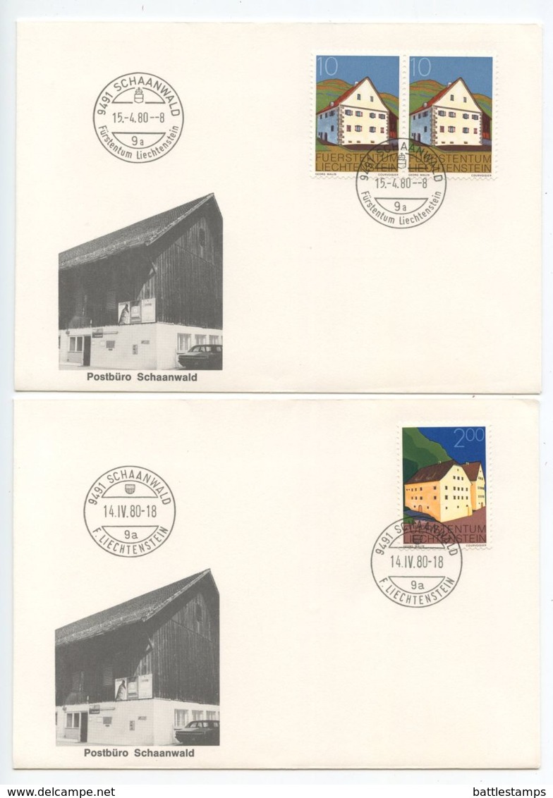 Liechtenstein 1980 24 Souvenir Covers - Post Offices in Liechtenstein