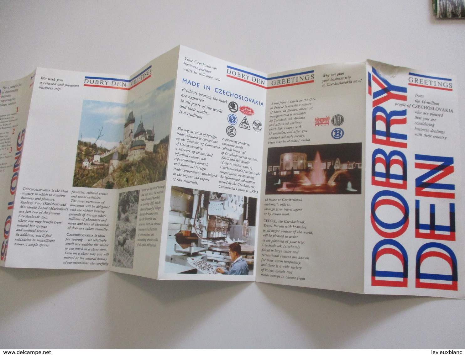 CZECHOSLOVAKIA/Dépliant Touristique à 6 Volets/Greetings/SKODA-JAWA-TATRA-ZETOR/Expo'67 Montréal ?/ 1967   DT58 - Tourism Brochures