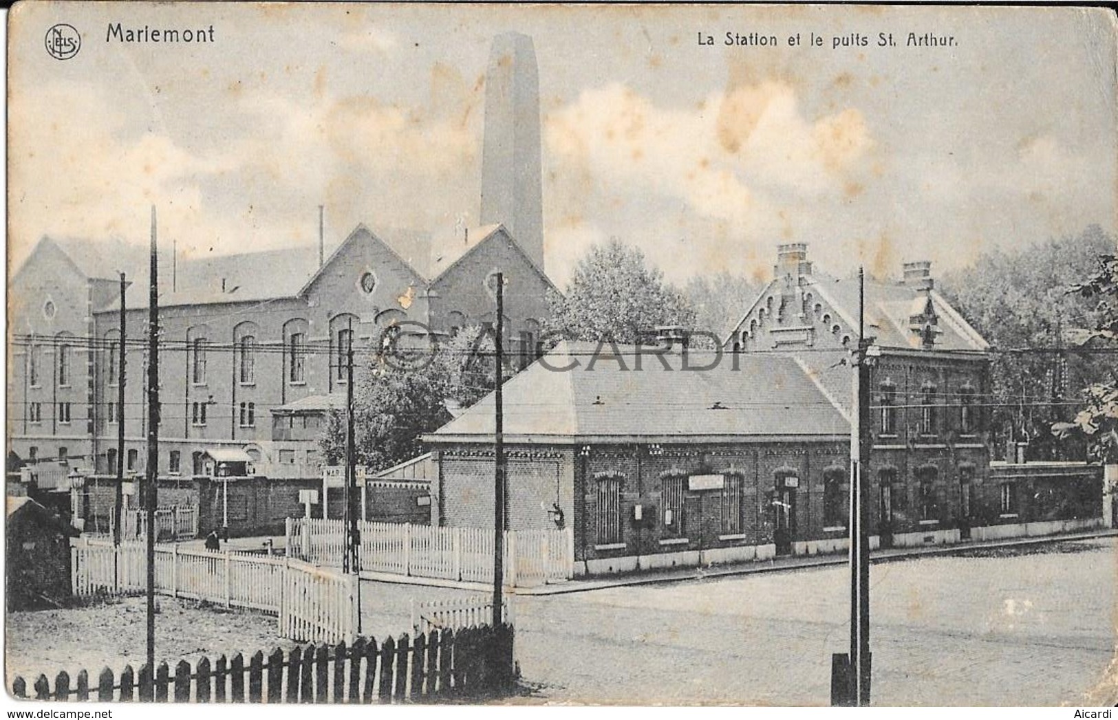 Postkaart Morlanwelz/Mariemont,  La Gare / De Statie  1925 Van Eycken Wijgmaal (A18) - Morlanwelz