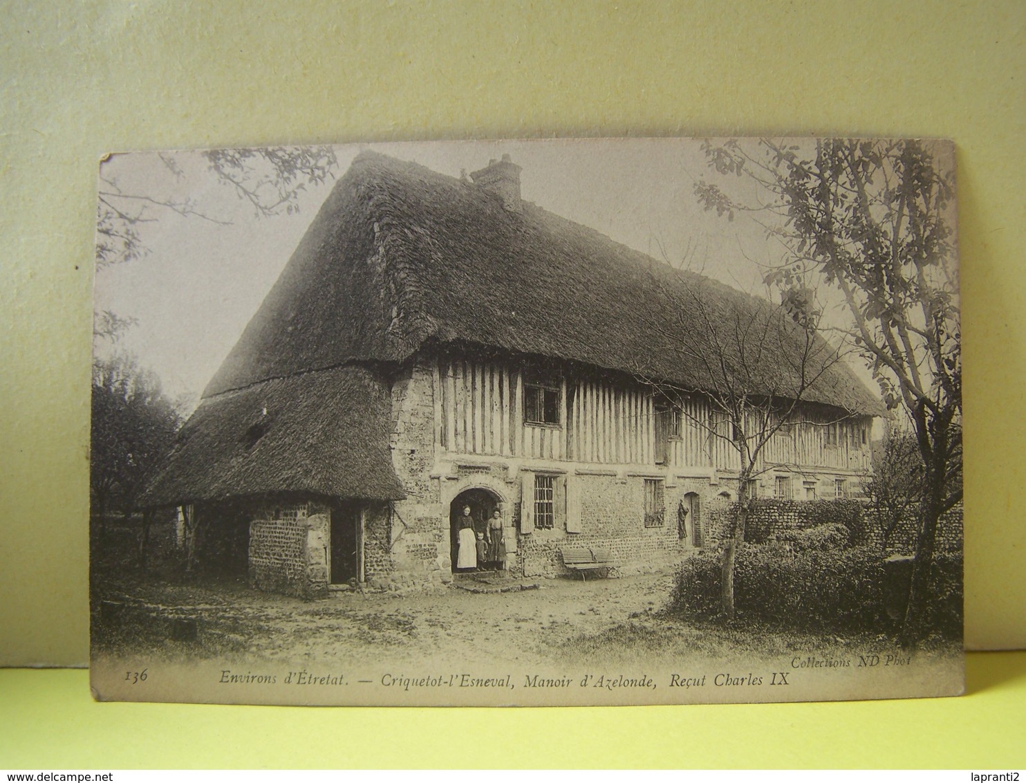 CRIQUETOT-L'ESNEVAL (SEINE MARITIME) LES CHAUMIERES. MANOIR D'AZELONDE. RECUT CHARLES IX. - Criquetot L'Esneval