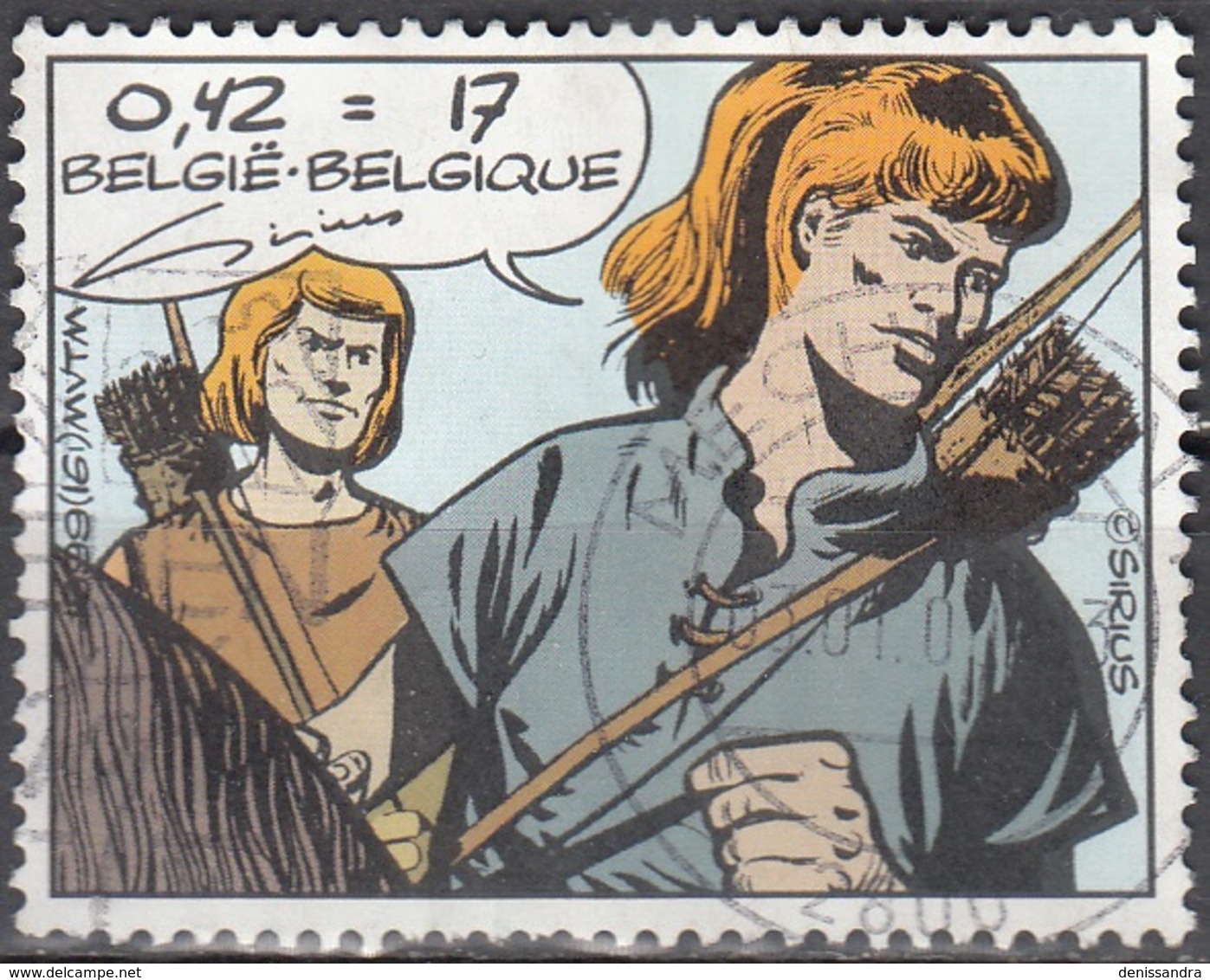 Belgique 1999 COB 2849 O Cote (2016) 1.00 Euro Bande Dessinée Les Timour Cachet Rond - Oblitérés