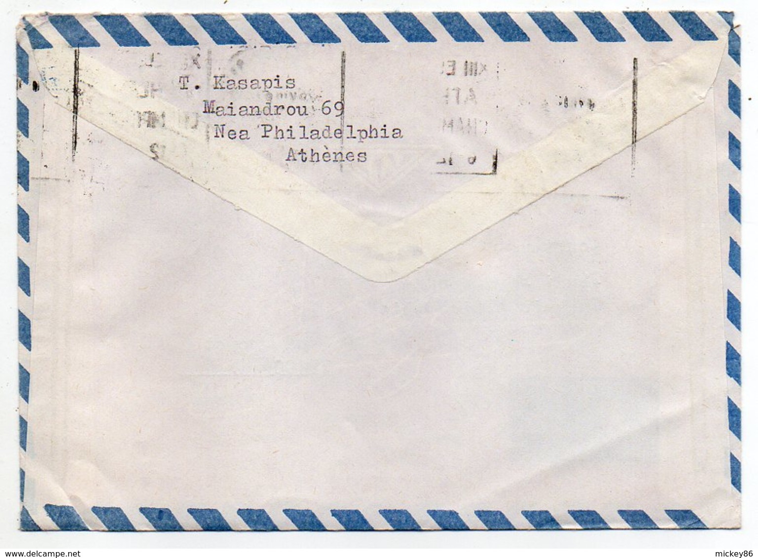 Grèce--1982--Lettre De ATHENES Pour PARIS (France)--Beau Timbre EUROPA 82 Seul Sur Lettre--cachet - Lettres & Documents