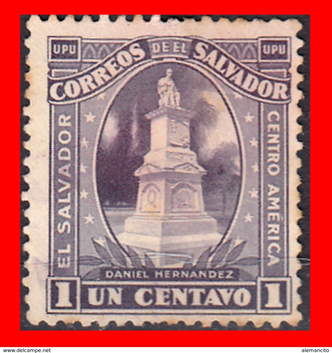EL SALVADOR AÑO 1924-25 - 1 CENTAVO DANIEL HERNANDEZ MONUMENTO - El Salvador