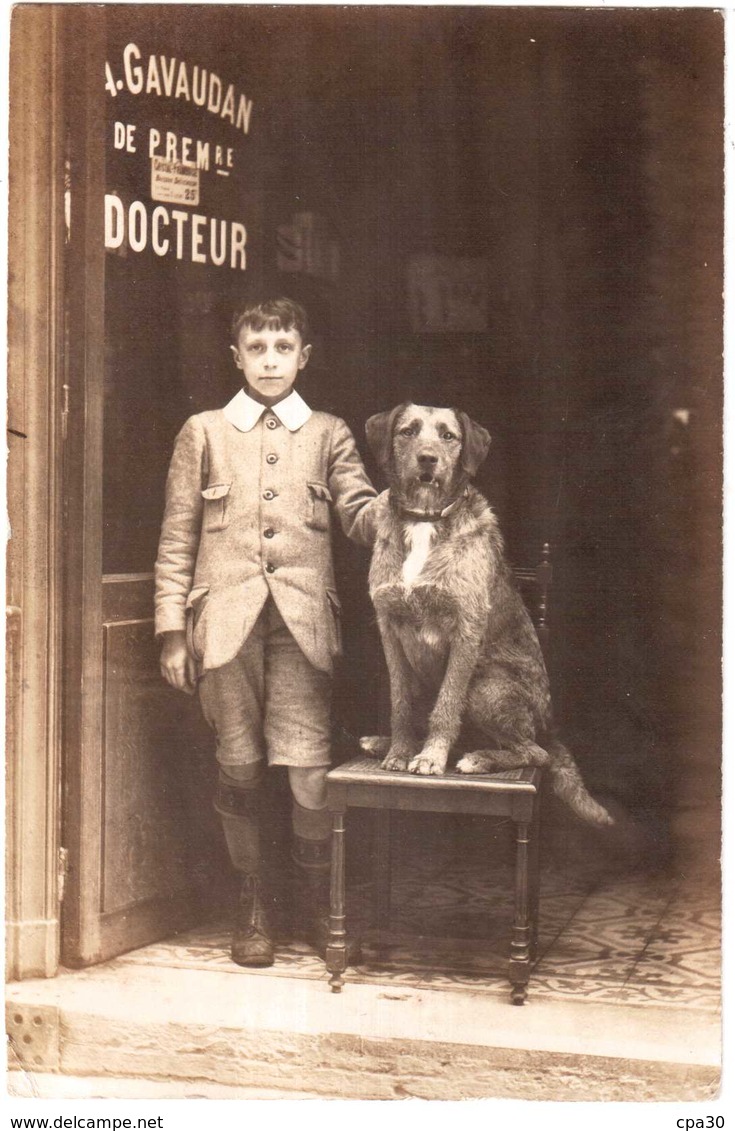 CPA PARIS.ALPHONSE GEVAUDAN.DOCTEUR 114 Bd DE CHARONE.CARTE PHOTO - Petits Métiers à Paris