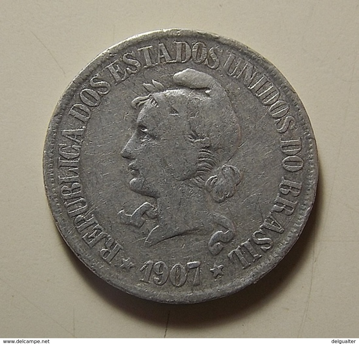 Brazil 500 Reis 1907 Silver - Brésil