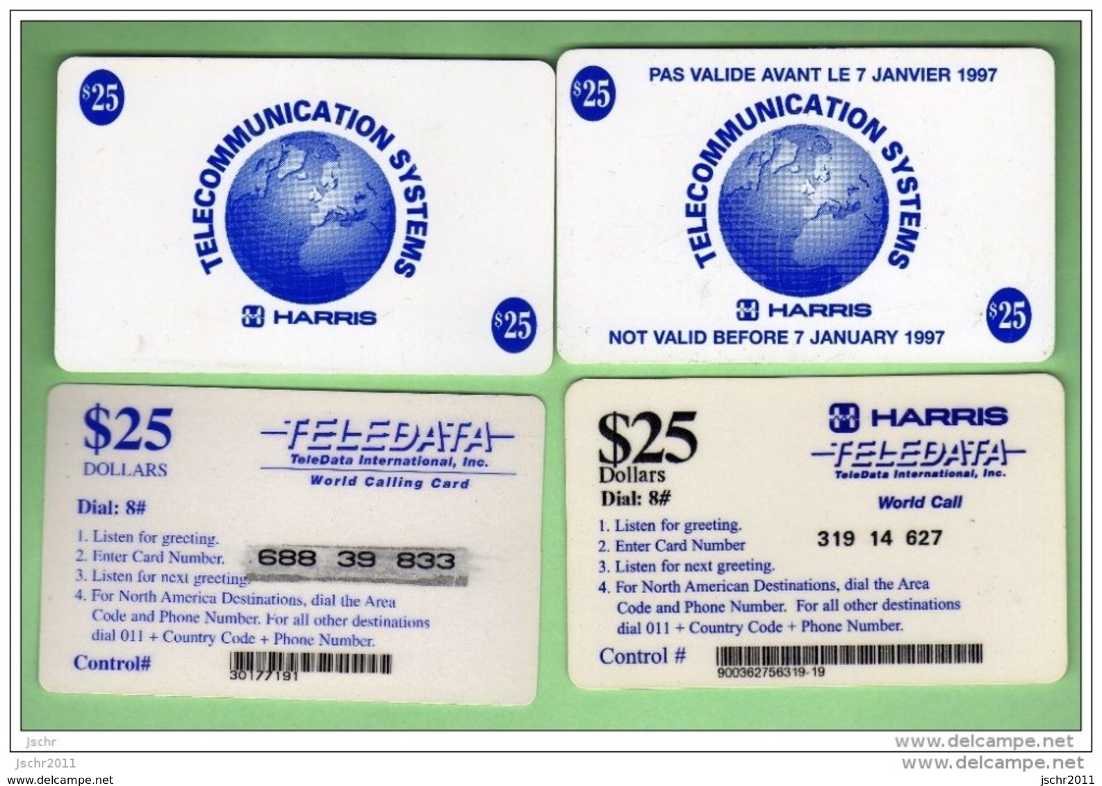 USA *** Lot De 4 Telecartes Differentes *** Les Scans Representent Les Cartes En Vente *** (A8-P4) - Autres & Non Classés