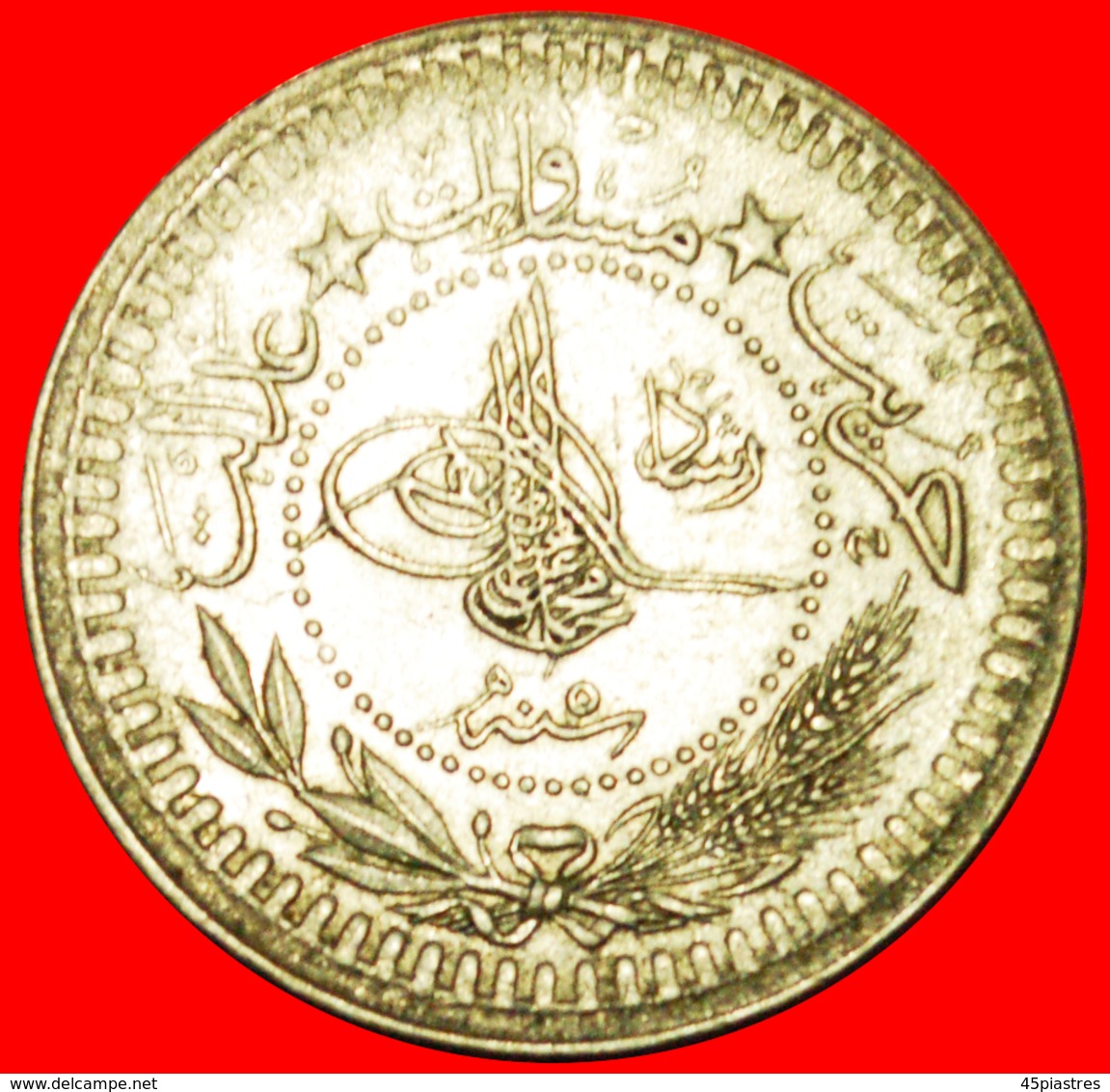 # MOTTO OF FRANCE (1910-1915): TURKEY ★ 40 PARA 1327/5 (1913)! LOW START ★ NO RESERVE! Mehmed V (1909-1918) - Turquie