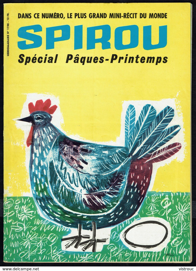 SPIROU N° 1198 - Année 1961 - Couverture "Poule De Pâques", Dessinée Par WILL. - Spirou Magazine