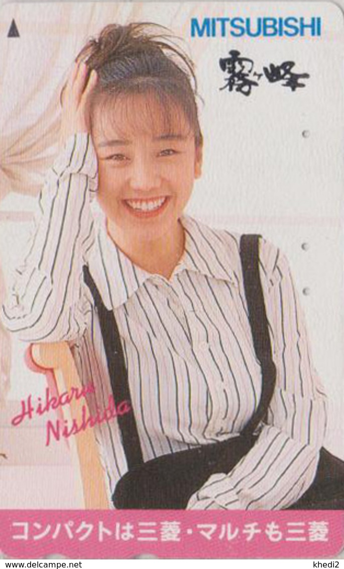 TC Japon / 110-011 - Femme Chanteuse Musique - HIKARU NISHIDA - Music Singer Girl Japan Phonecard * Pub MITSUBISHI  3795 - Musik