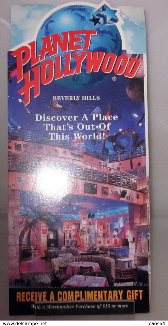 PLANET HOLLYWOOD BEVERLY HILLS - Dépliants Turistici