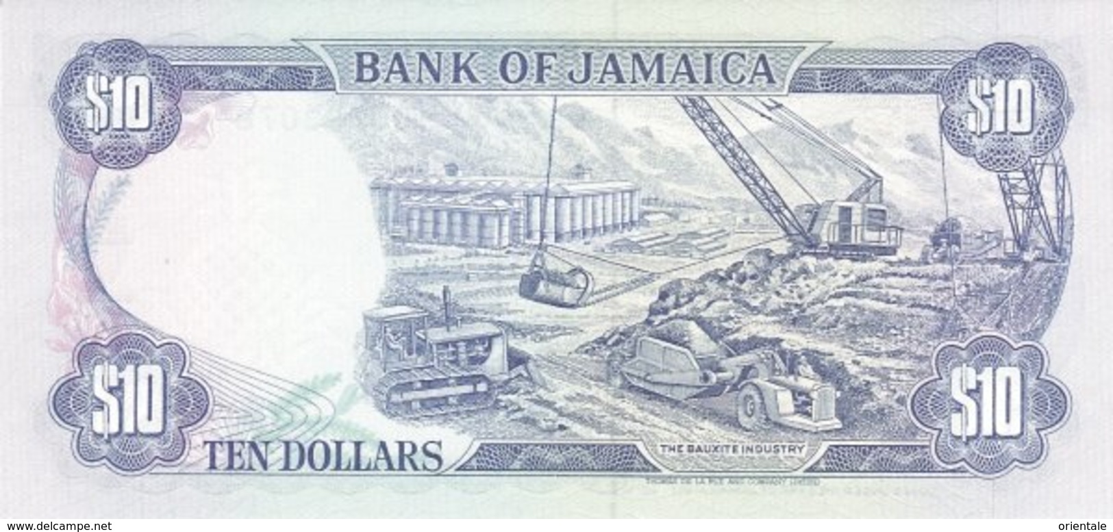 JAMAICA P. 71c 5 D 1989 UNC - Jamaique