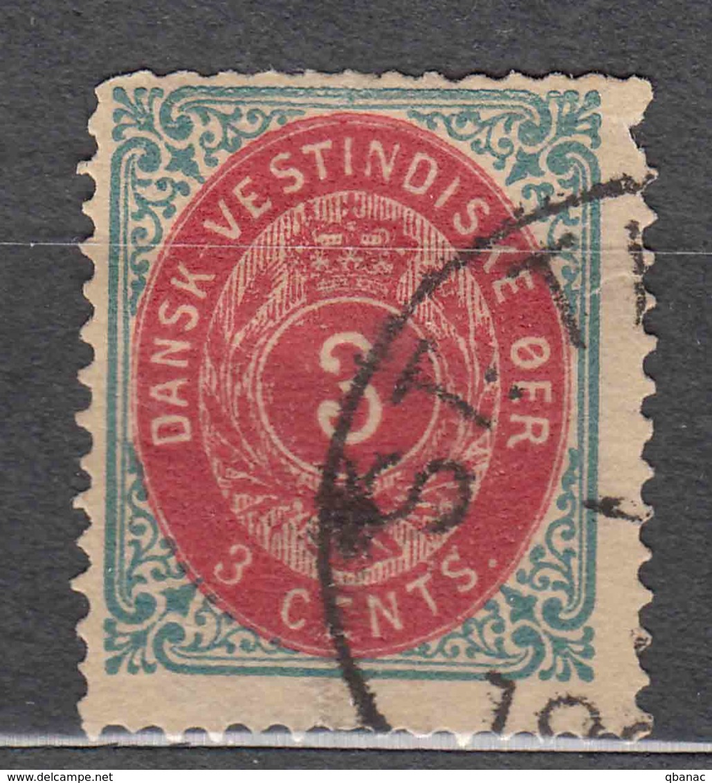 Denmark Danish Antilles (West India) 1873 Perf. 14/13,5 Mi#6 Yvert#6 Used - Dinamarca (Antillas)