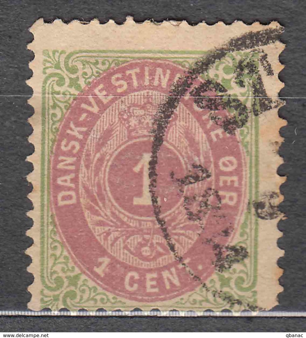 Denmark Danish Antilles (West India) 1873 Perf. 14/13,5 Normal Frame Mi#5 I Yvert#5 Used - Dänische Antillen (Westindien)