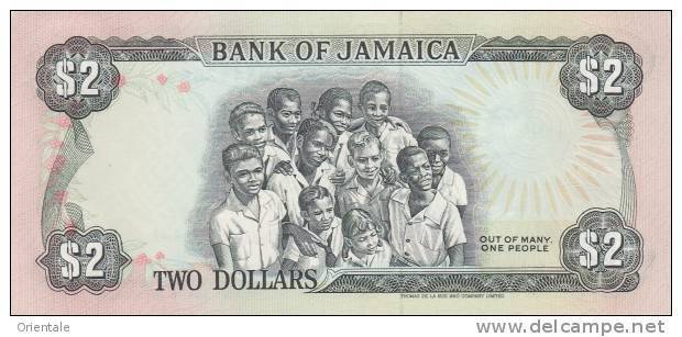 JAMAICA P. 69d 2 D 1990 UNC - Jamaique