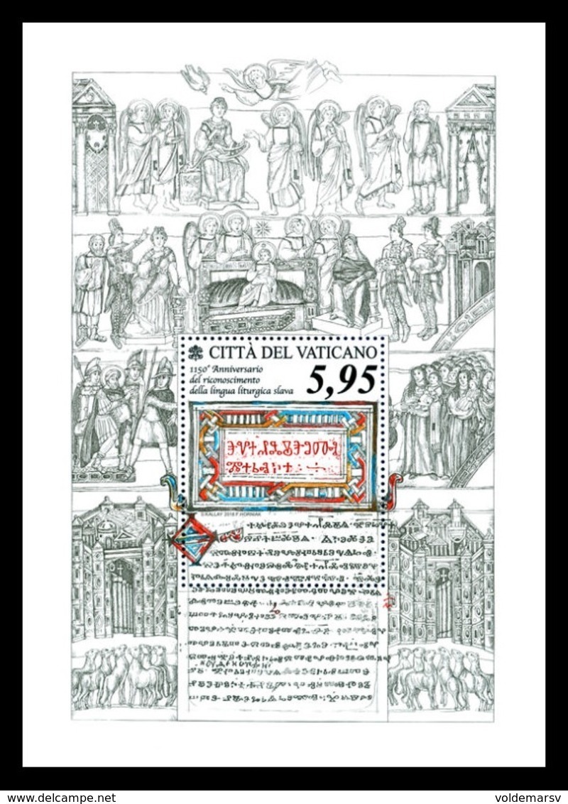 Vatican 2018 Mih. 1933 (Bl.56) Slavic Liturgical Language (joint Issue Vatican-Slovakia) MNH ** - Ongebruikt