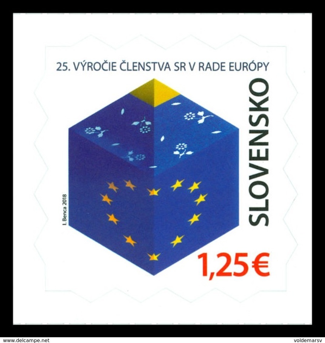 Slovakia 2018 Mih. 850 Slovak Membership Of The European Council MNH ** - Neufs