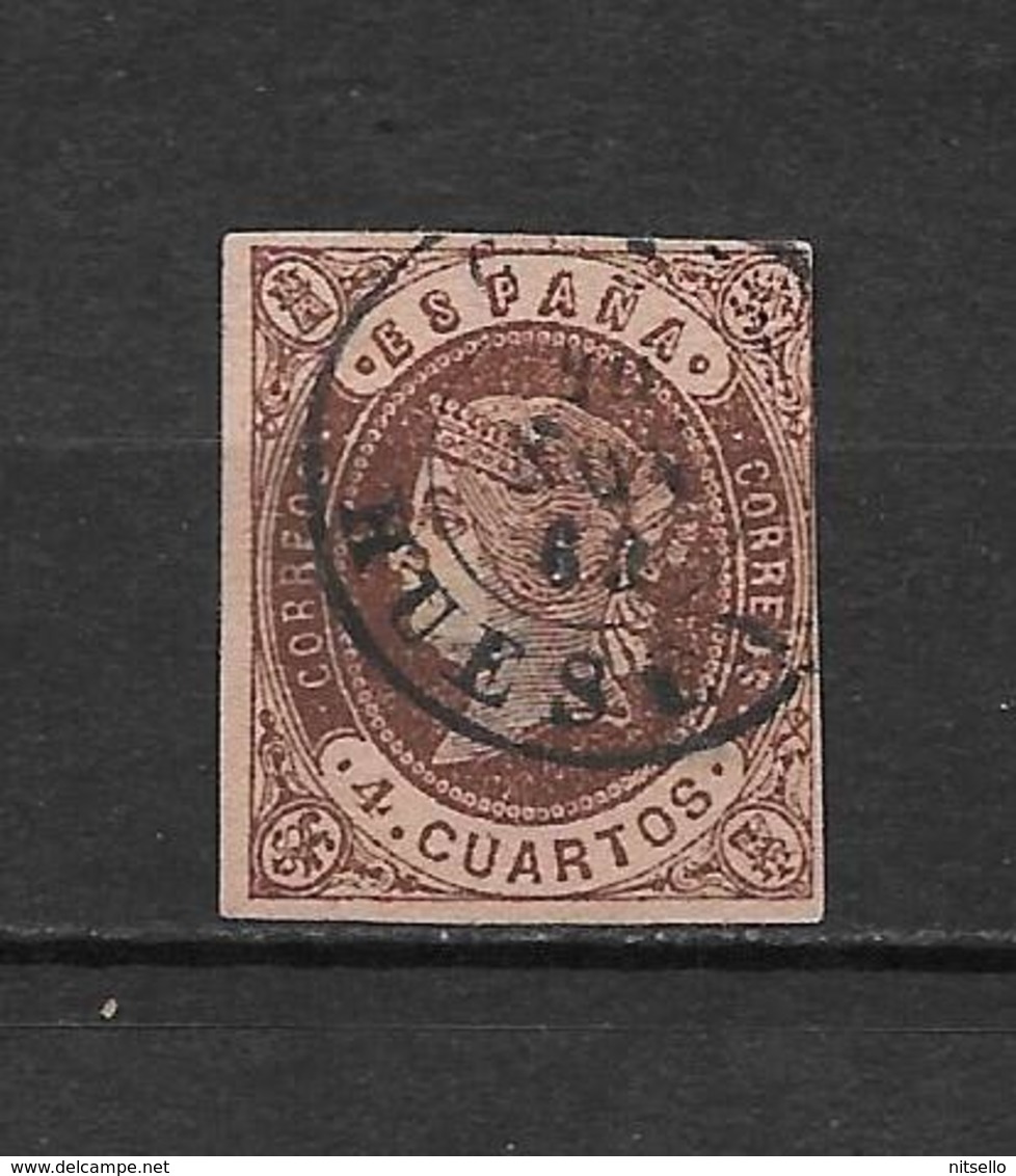 LOTE 1812  /// (C020) ESPAÑA  AÑO 1862   - EDIFIL Nº: 58  CON MATASELLO AMBULANTE  ¡¡¡ OFERTA !!! - Used Stamps