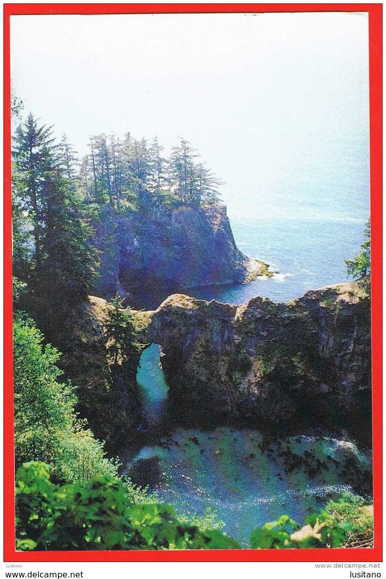 Oregon - Natural Bridge - Stamps Timbres ( 2 Scans ) USA United States - Autres & Non Classés