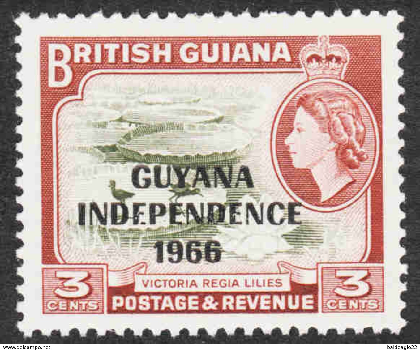 Guyana - Scott #1A MH (1) - Guyana (1966-...)