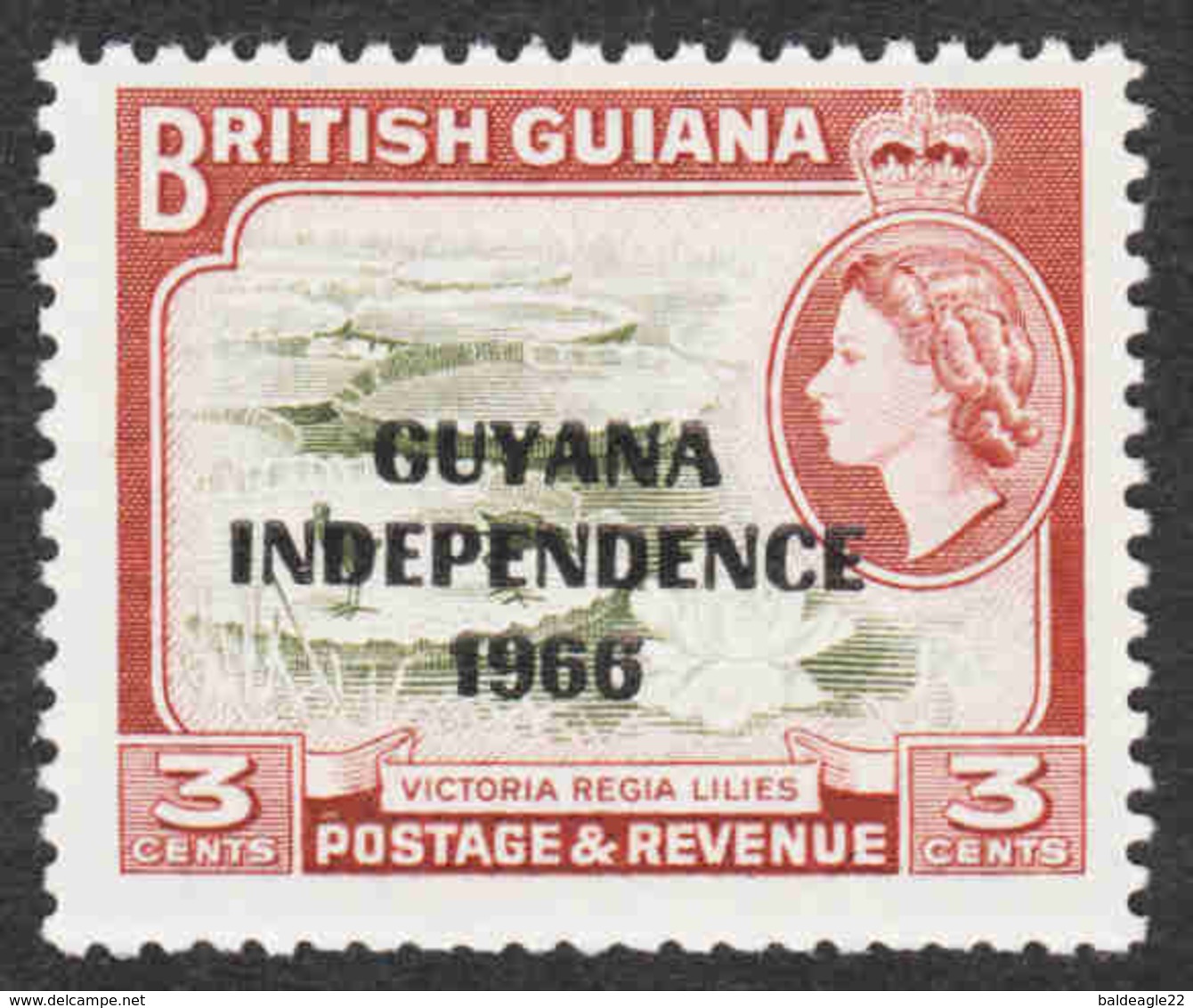 Guyana - Scott #1A MH (3) - Guyana (1966-...)