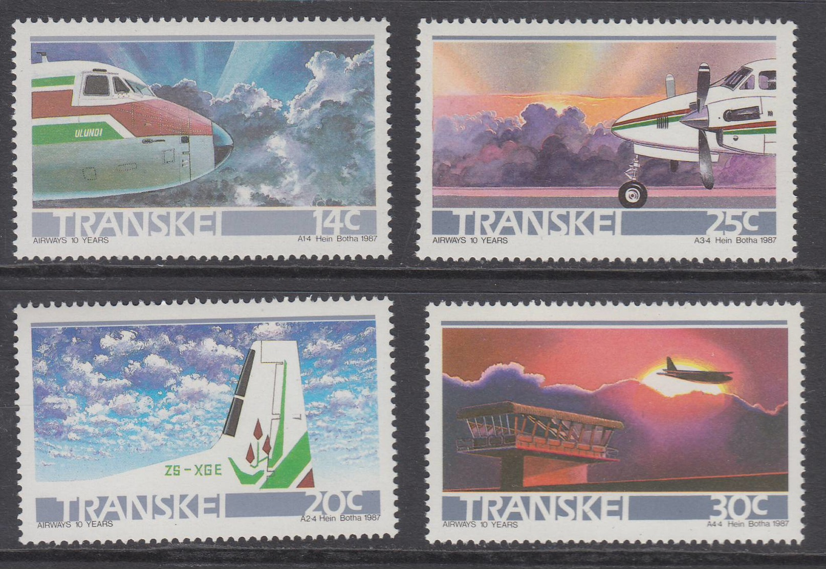 D101006 Transkei 1987 AIRWAYS Planes Boeing MNH - Afrique Du Sud Afrika RSA Sudafrika South Africa - Transkei