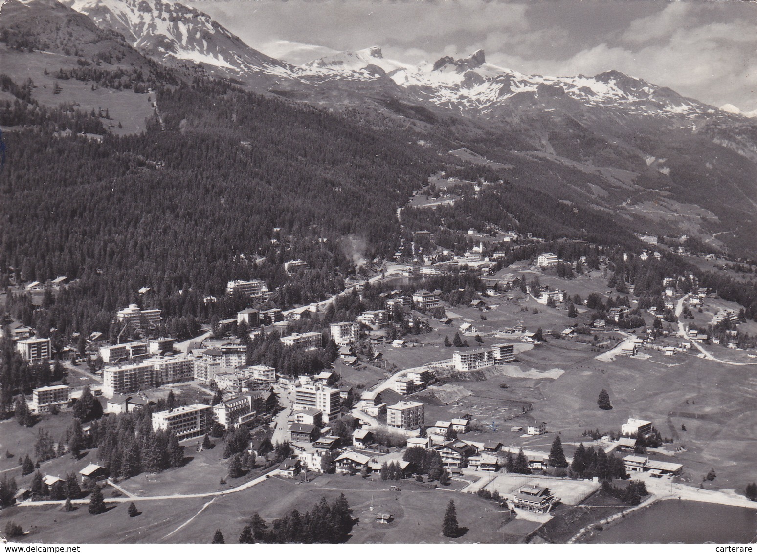 SUISSE,valais,CRANS SUR SIERRE,prés D'icogne,CARTE PHOTO AERIENNE DU PHOTOGRAPHE ZAUGG DE SOLEURE - Sierre