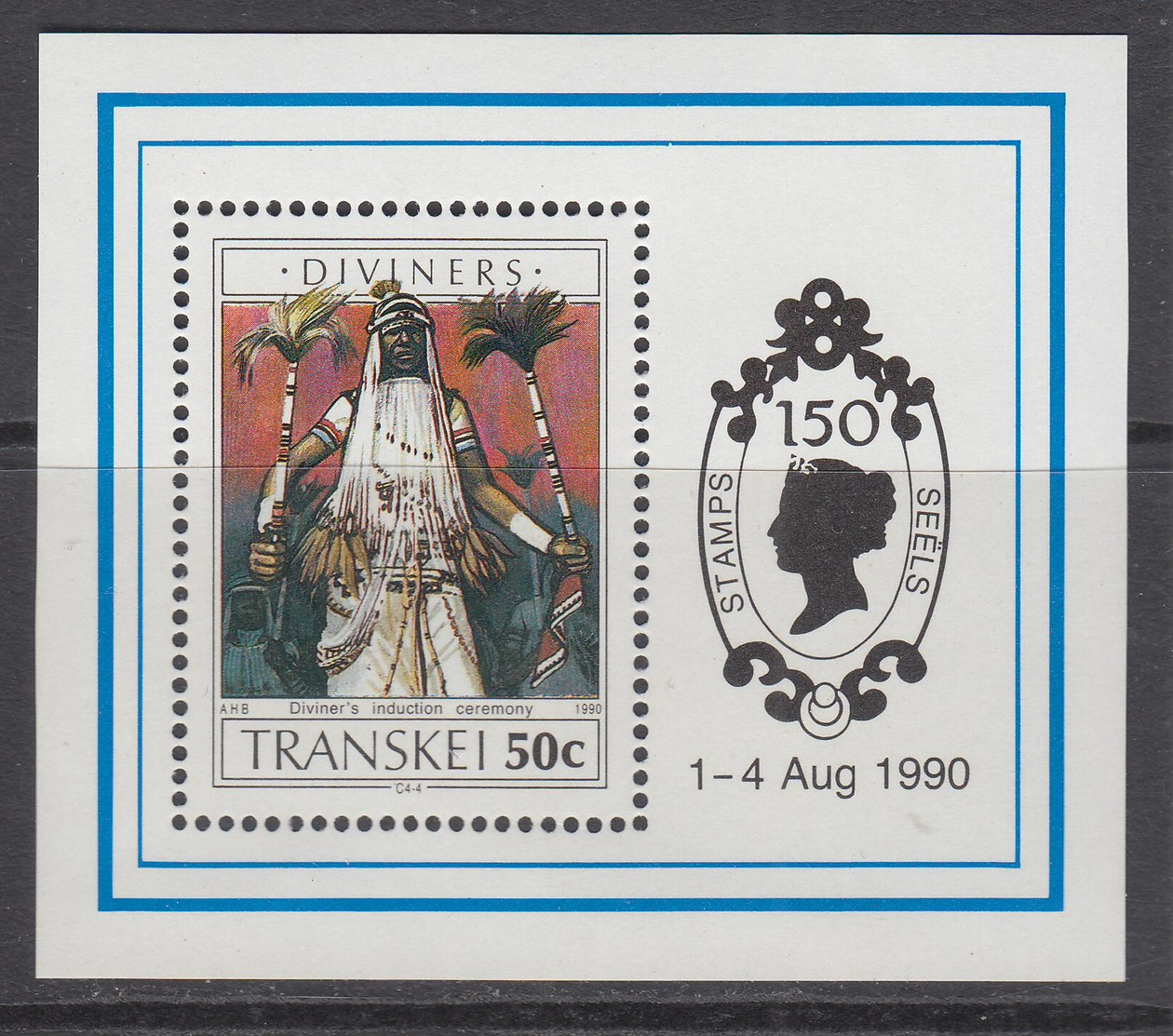 D101006 Transkei 1990 Diviners African Doctors Medicine M-s MNH - Afrique Du Sud Afrika RSA Sudafrika South Africa - Transkei