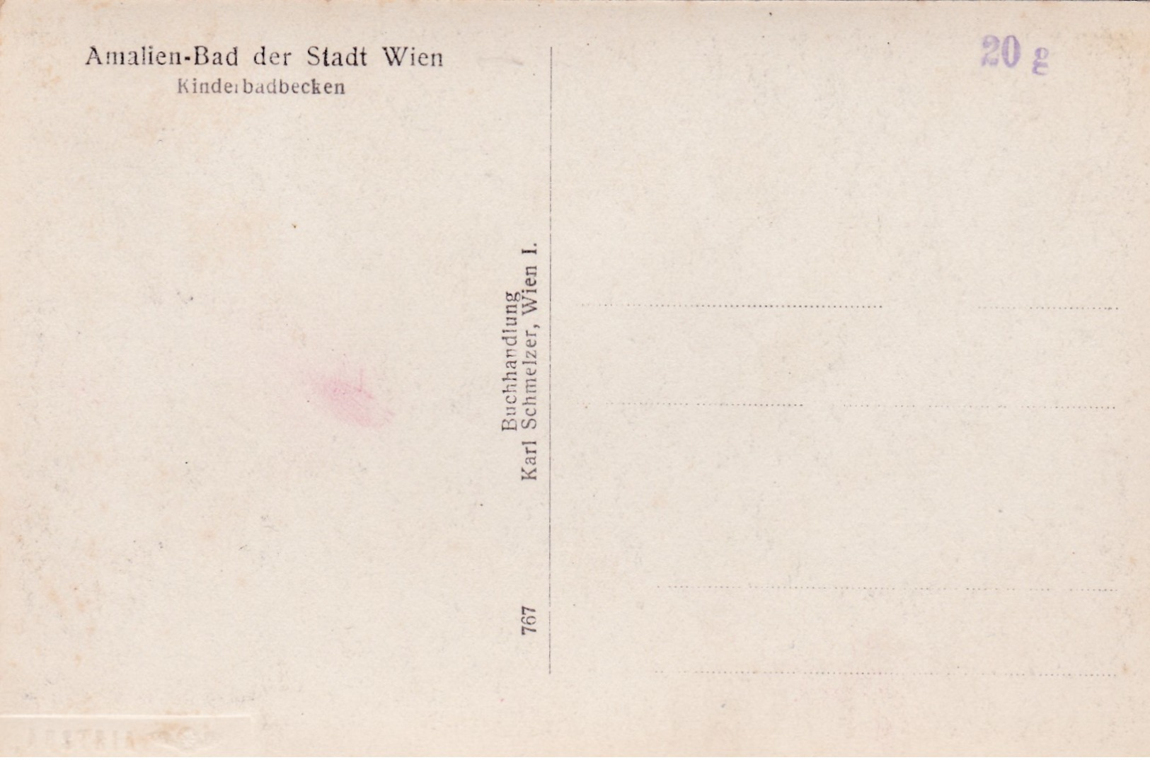 Old Post Card Of Amalienbad Pool,Wien,Vienna, Vienna, Austria,K61 - Wien Mitte