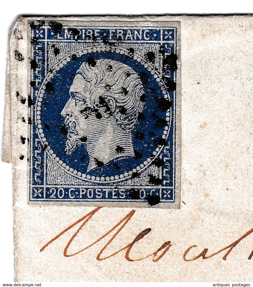 Lettre Paris 1856 Blangy Sur Bresle Seine Maritime Levaillant De La Fieffe Notaire - 1853-1860 Napoleon III