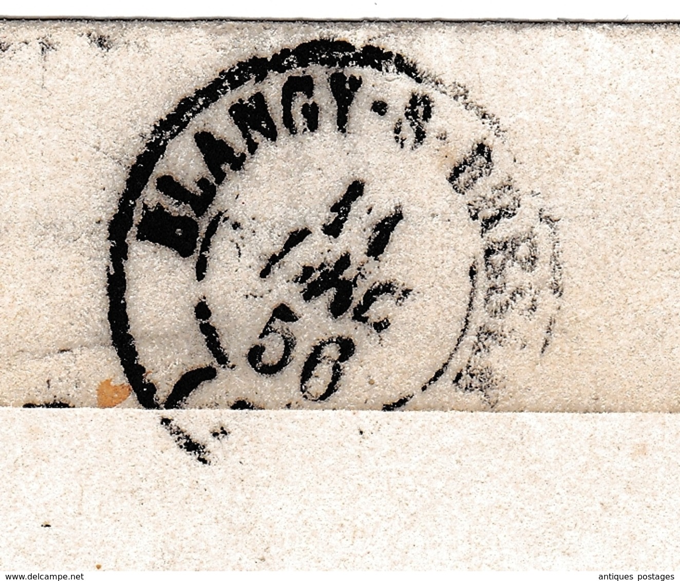Lettre Paris 1856 Blangy Sur Bresle Seine Maritime Levaillant De La Fieffe Notaire - 1853-1860 Napoléon III