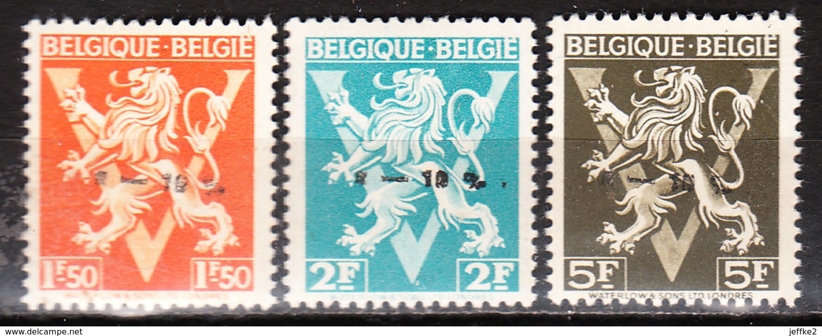 724G/I**  Lion Héraldique Surchargé -10% - Série Complète - TUBIZE - MNH** - LOOK!!!! - 1946 -10%