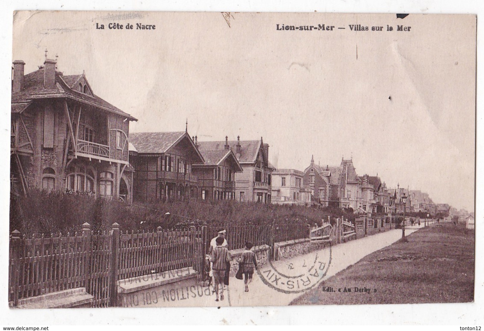 Carte Postale Lion Sur Mer Villas Sur La Mer  Animée - Altri & Non Classificati