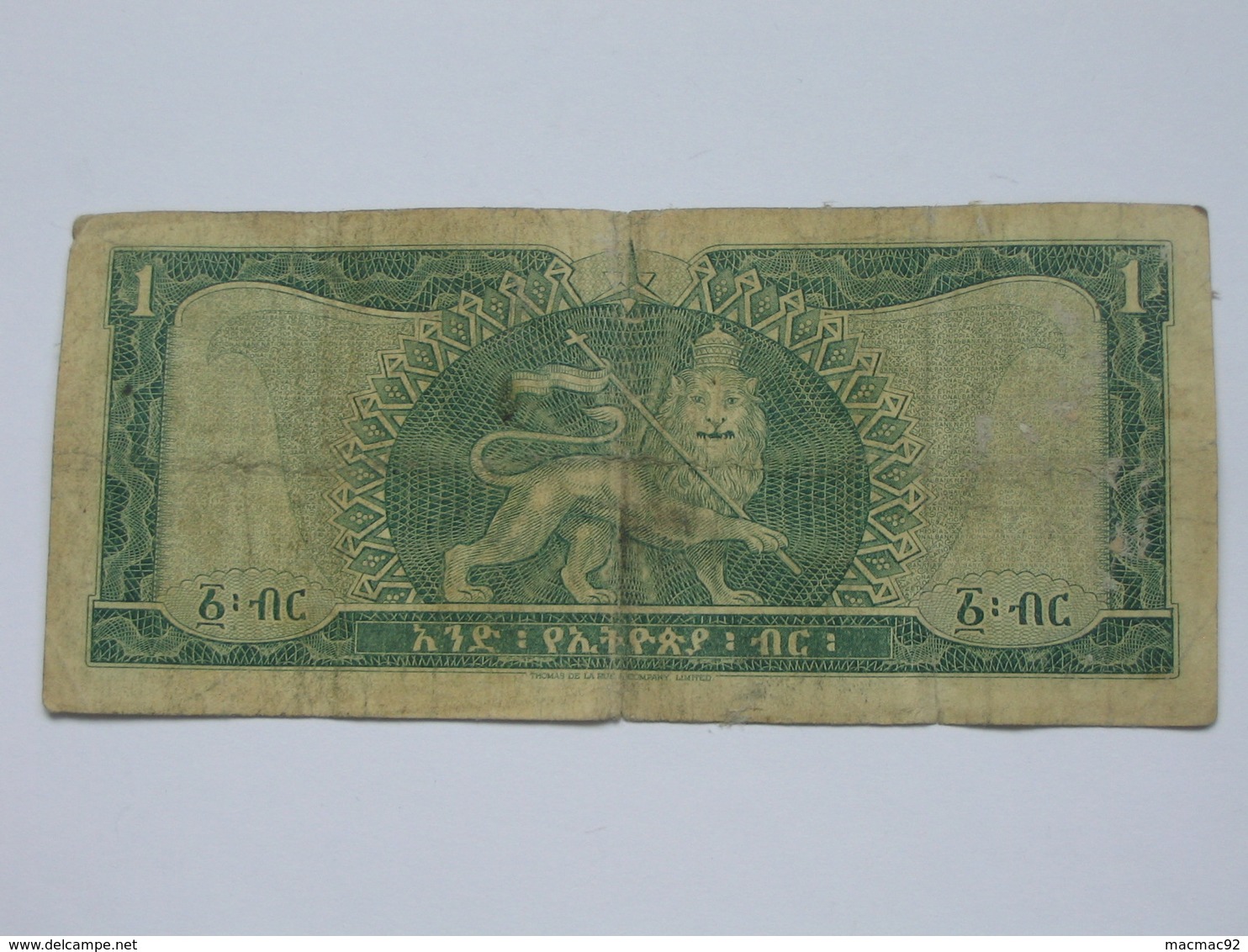 1 One Ethiopian Dollar 1966 - National Bank Of Ethiopia    **** EN  ACHAT IMMEDIAT  **** - Ethiopie