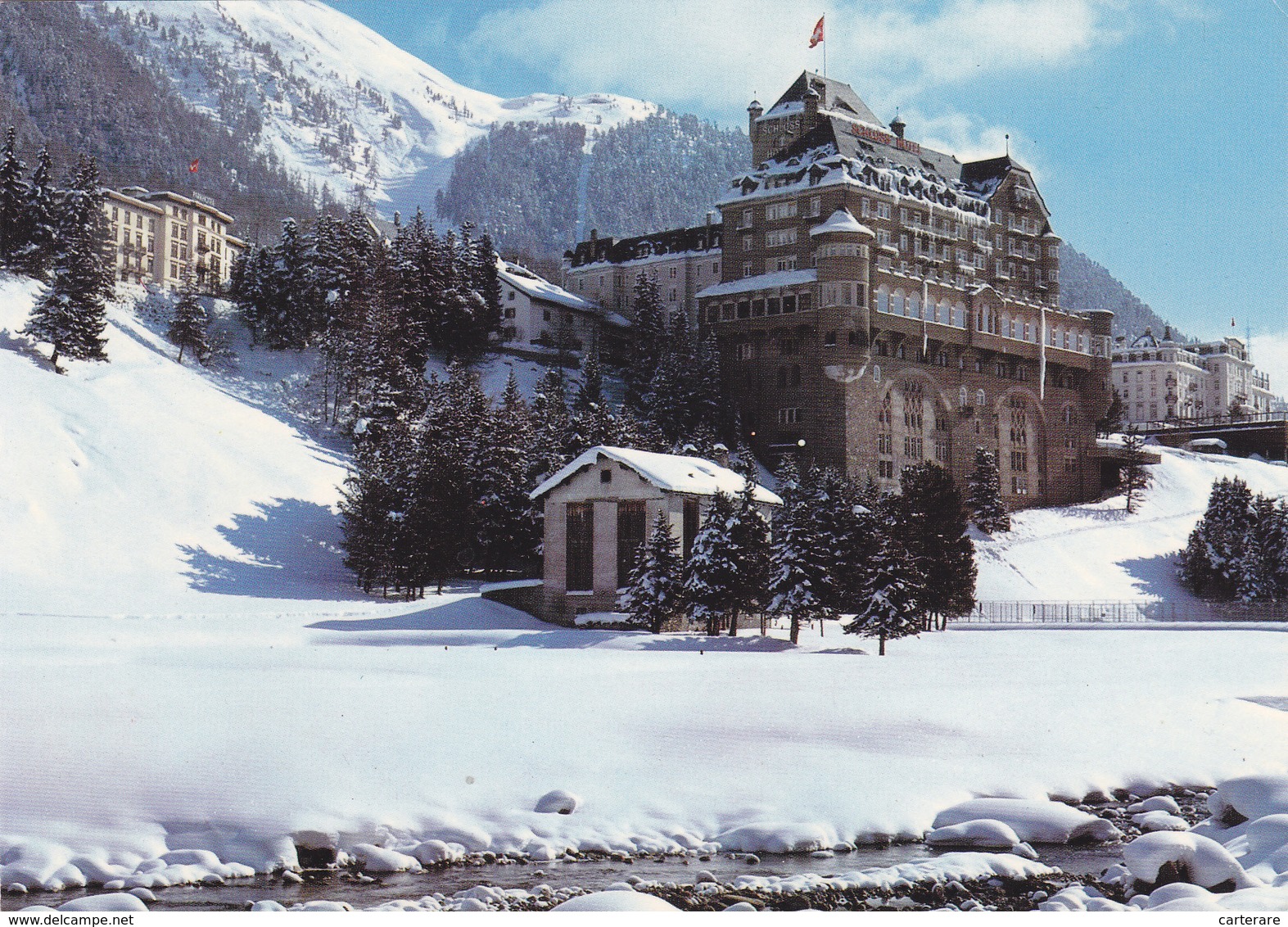 SUISSE,SCHWEIZ,SVIZZERA,SWITZERLAND,HELVETIA,SWISS,PONTRESINA,GRISONS,MALOJA,HOTEL DU CLUB MEDITERRANEE - Pontresina