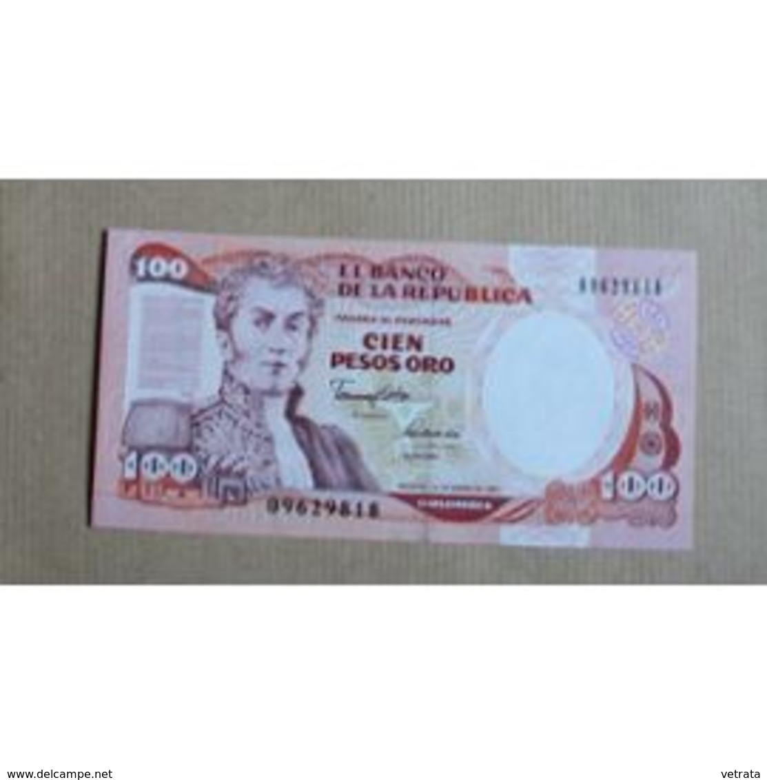 Billet Colombie : 100 Pesos - Colombie