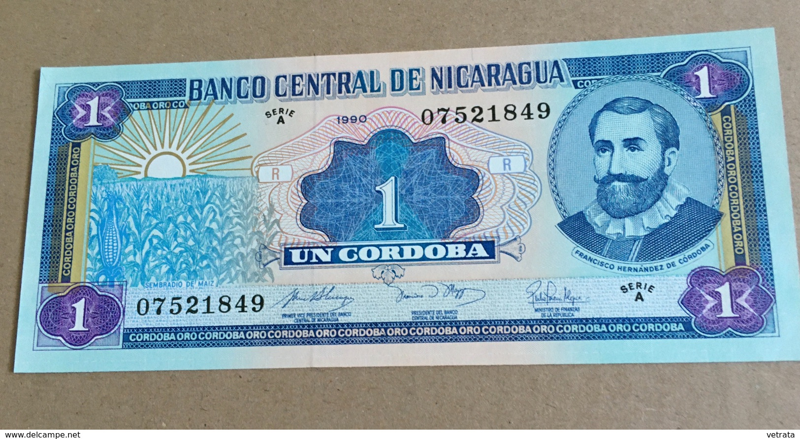 Billet : Nicaragua, 1 Cordoba (Neuf) 1990 - Nicaragua