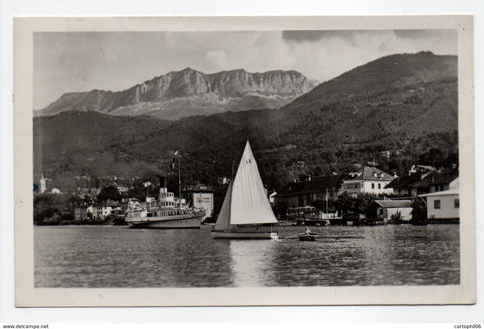 - CPSM LUGRIN-TOUR-RONDE (74) - Le Port Et Les Memises 1948 - Editions BRUNAUD N° 5 - - Lugrin