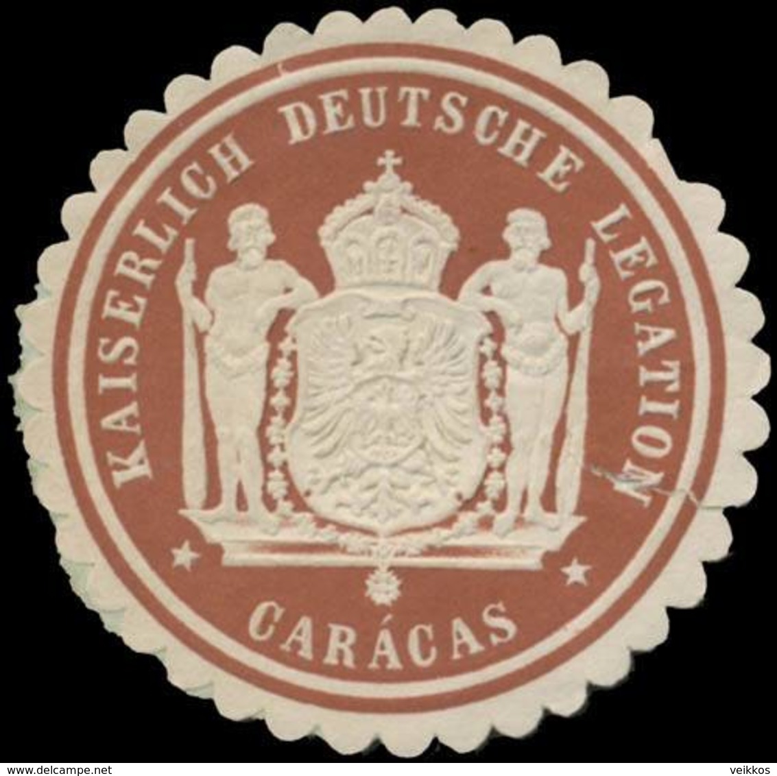 K. Deutsche Legation Caracas (Venezuela) Siegelmarke - Erinofilia