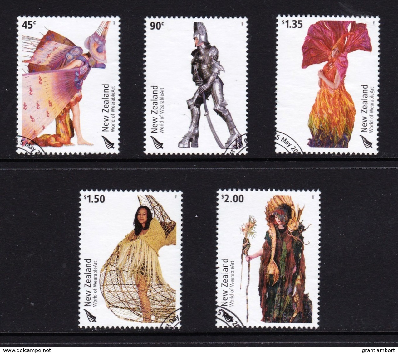 New Zealand 2004 World Of Wearable Art Set Of 5 Used - Used Stamps