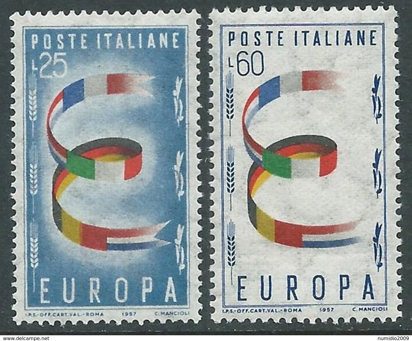 1957 EUROPA UNITA CEPT ITALIA MNH ** - F8-2 - 1957