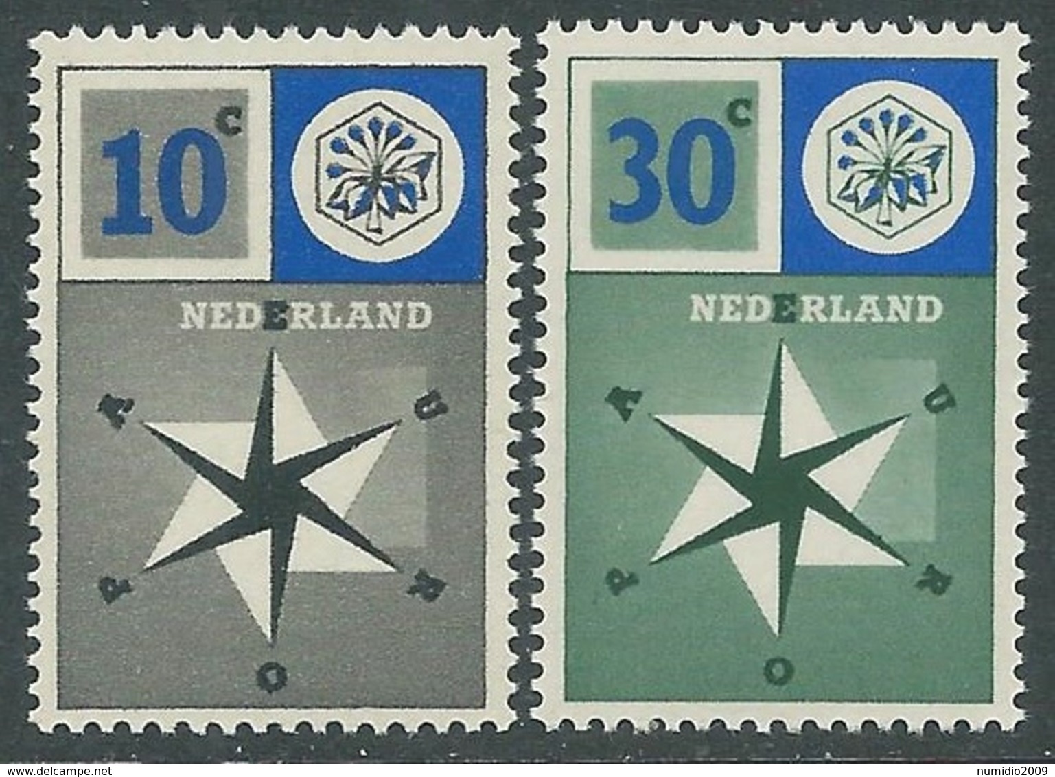 1957 EUROPA UNITA CEPT OLANDA MNH ** - F8-2 - 1957