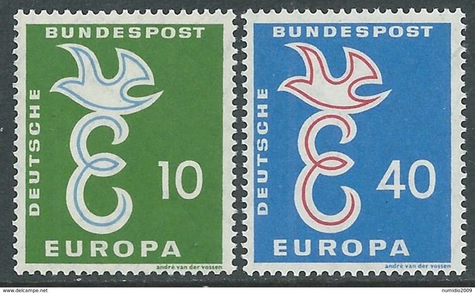 1958 EUROPA UNITA CEPT GERMANIA MNH ** - F8-3 - 1958