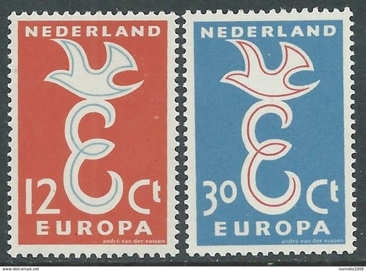 1958 EUROPA UNITA CEPT OLANDA MNH ** - F8-3 - 1958