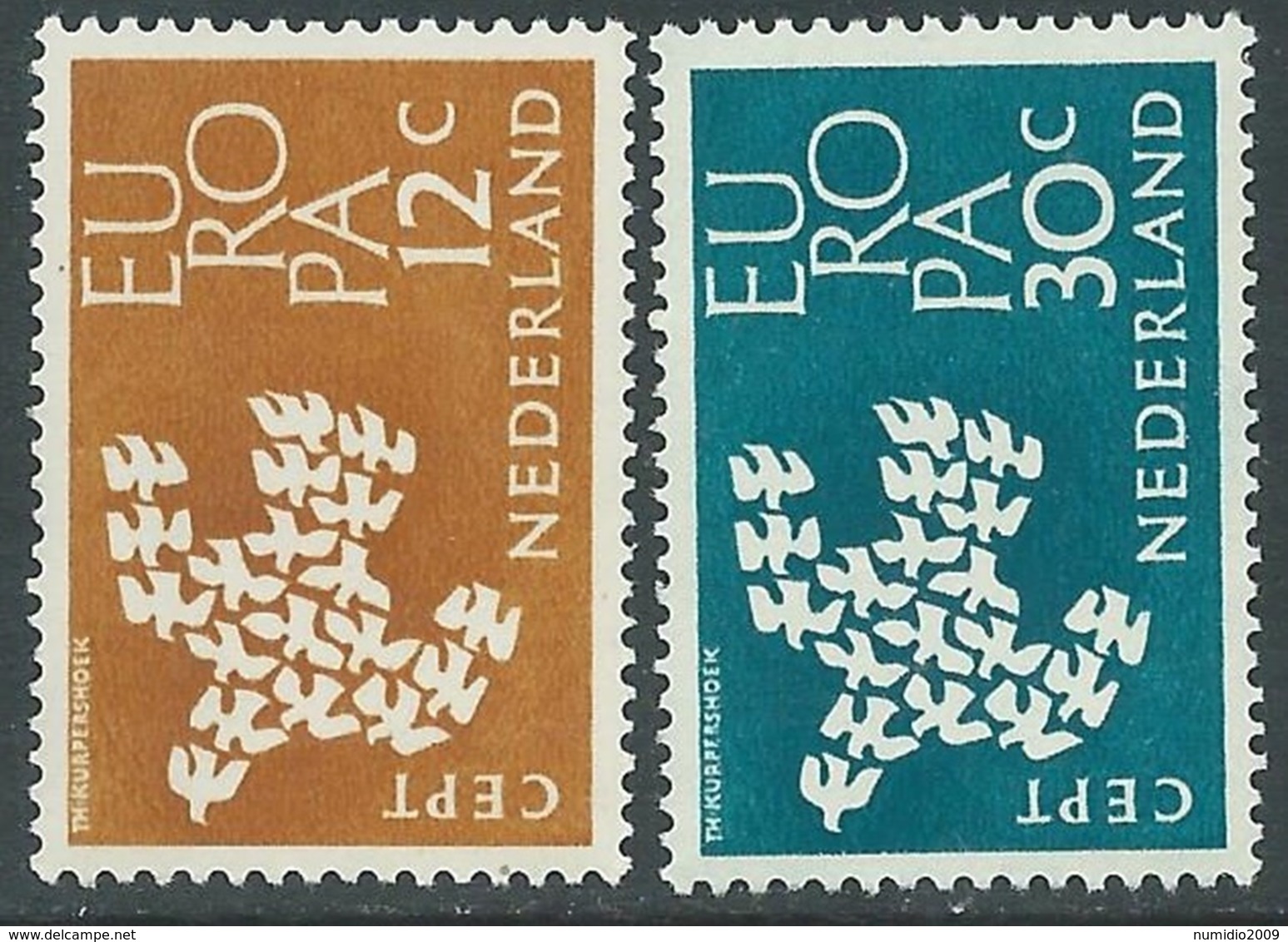 1961 EUROPA UNITA CEPT OLANDA MNH ** - F8-8 - 1961