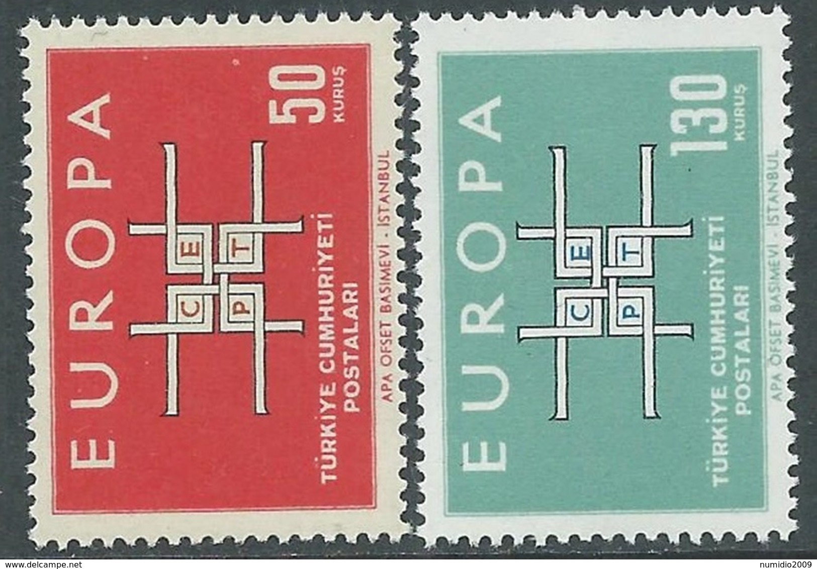 1963 EUROPA UNITA CEPT TURCHIA MNH ** - F9-3 - 1963
