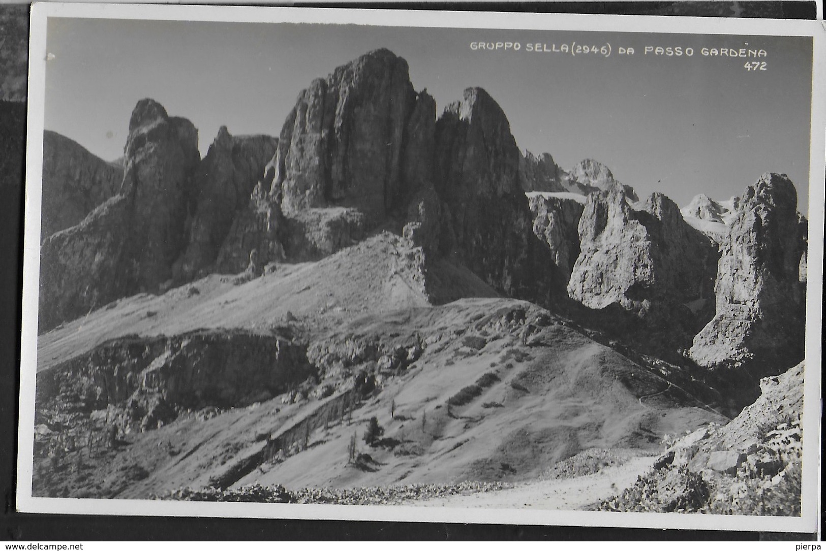 DOLOMITI - GRUPPO SELLA DA PASSO PORDOI - FORMATO PICCOLO - FOTO GHEDINA - NUOVA - Alpinisme