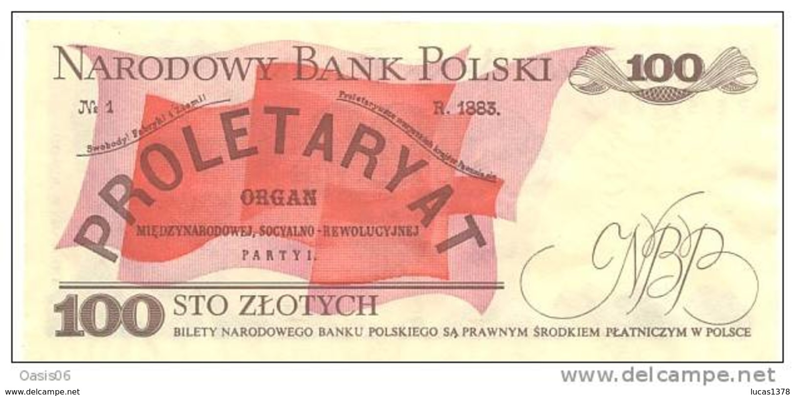 100 Zlotych " POLOGNE " 1986 / NEUF - Pologne