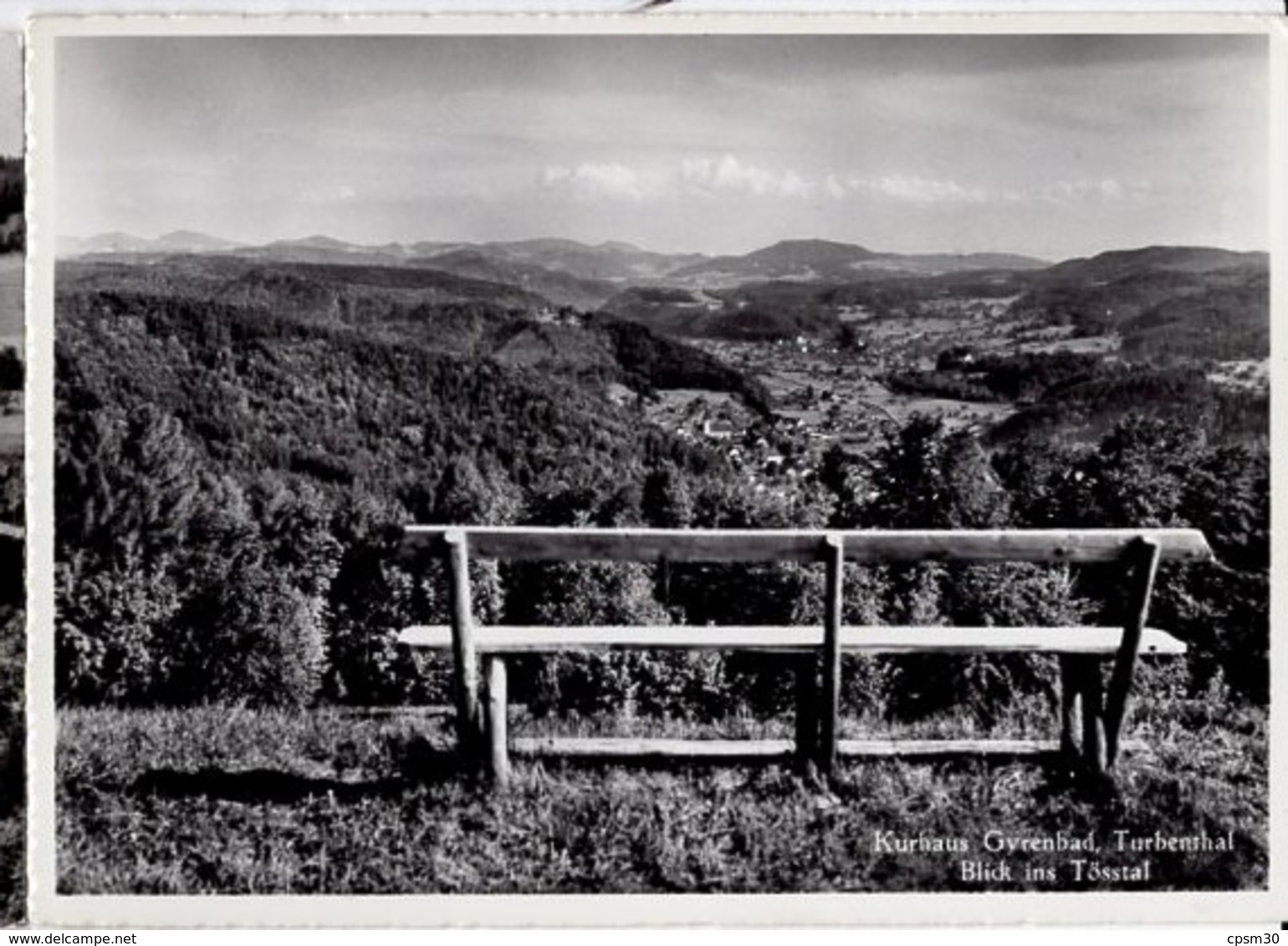 CP Suisse - TURBENTHAL - Kurhaus Gyrenbad, Blick Ins Tosstal - N° 11662 W - Noir Et Blanc, Non Voyagé - Turbenthal