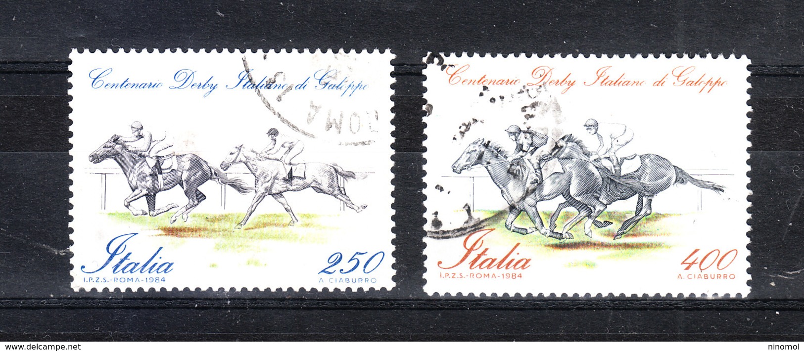 Italia   -  1984. Derby Italiano Di Galoppo. Gallop Italian Derby. .Complete Series - Ippica