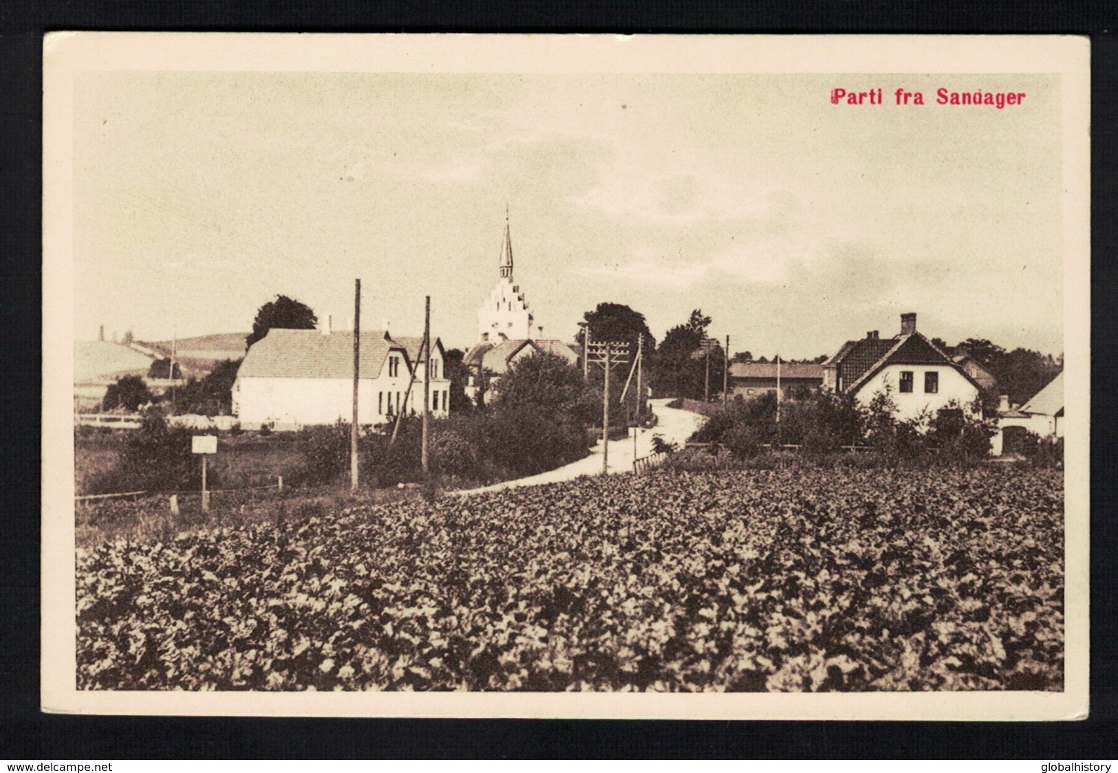 DE1866 - DENMARK - PARTI FRA SANDAGER - LANDSCAPE WITH CHURCH - Denmark